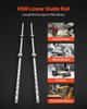 VEVOR Linear Rail Guide Kit, HGR20, 2Pcs 2000 mm (78.74 inch) Linear Motion Rails and 4Pcs Bearing Slide Blocks, Anti Rust and High Precision Kit