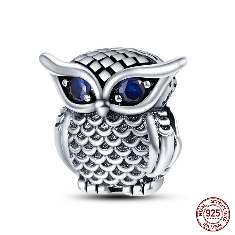 Real Copper Pink Rabbit Cat Dog Animal Charms Beads Fit Qikaola Original Bracelets Diy Birthday Jewelry Making