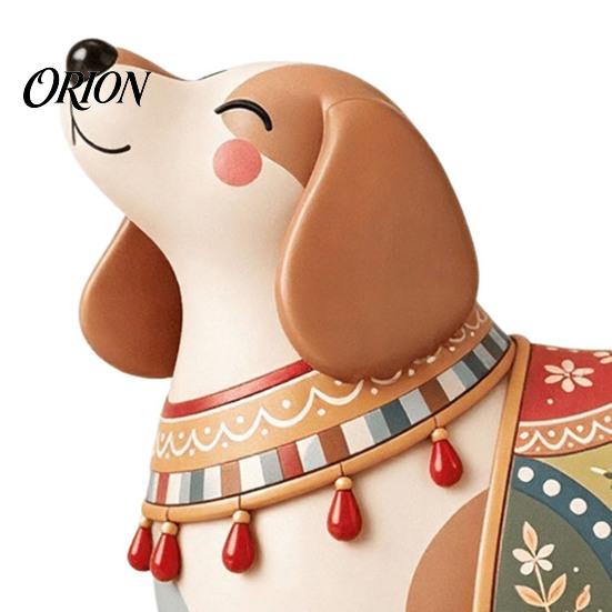 Funny Pet Statues Dachshund Cat/Dog Ornament, Handmade Resin Decorative Figurine, Artistic Themed Rustic Crafts Home Decor Statue for Living Room Desk