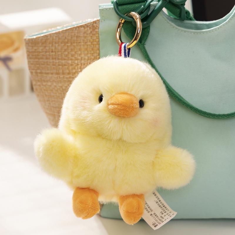 Cute Panda Plushie Backpack Pendant & Small Rabbit Hamster Toy