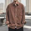 Corduroy Long,sleeved Shirt Men's Casual Loose Men's Work Shirt Jacket