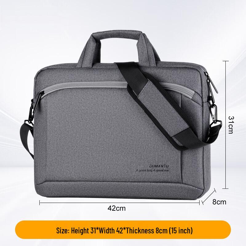 Men's Fashion Waterproof Laptop Shoulder Briefcase