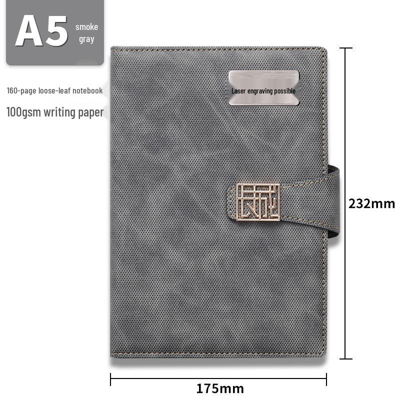 A5 Loose-Leaf Business Diary & Customizable Notebook Gift Set