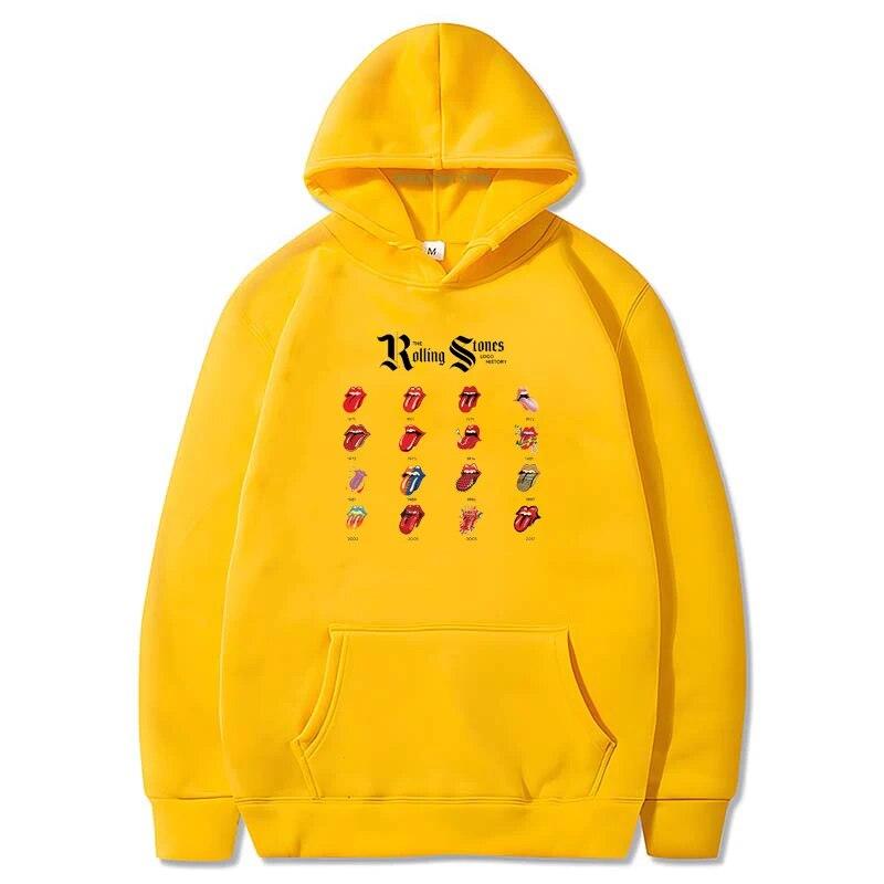 Rolling Stones Theme Essentials Mikina s kapucí s kapucí pro Unisex Mikina s kapucí Unisex oblečení Novinka v mikinách a mikinách Y2k Graphic