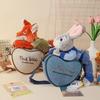 Heartwarming Zootopia Judy Nick Plush Toy Bag, Fun and Trendy Shoulder Bag 0178
