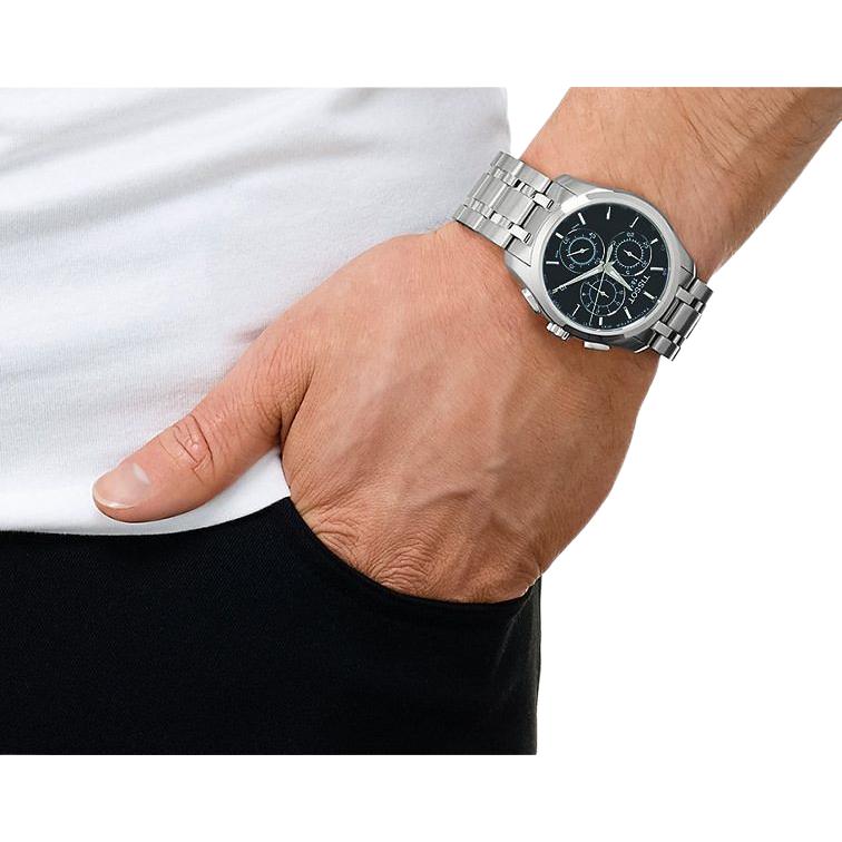 TISSOT Kutu Collection Quartz Movement 100m Water Resistance Men's Watches Watch 41mm Black Dial T035.617.11.051.00