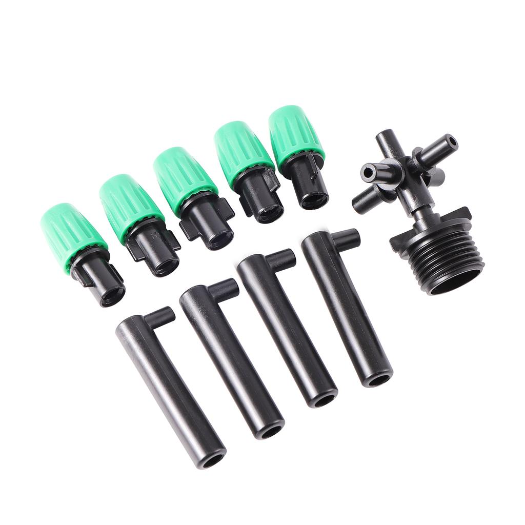 Garden Irrigation Misting System Watering Atomizing Sprayer 5-Way Wide Range Atomization Fogger Nozzle Cooling Humidify Supplies