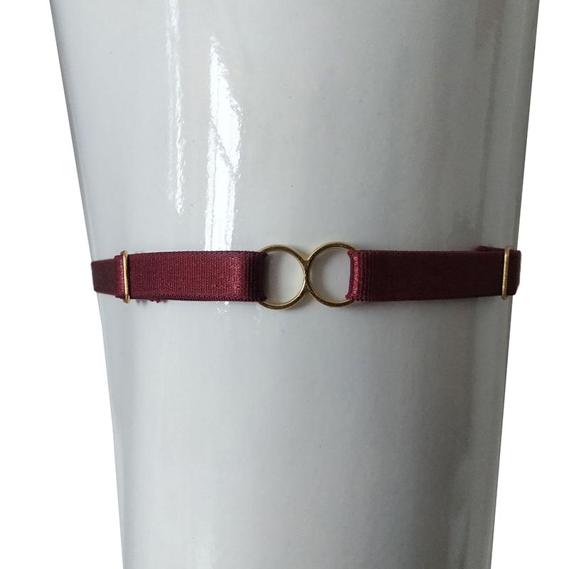 Sexy Schleife Oberschenkel Bein Gurt Strumpfhalter, Verstellbares Gothic Hüftgeschirr für Halloween Valentinstag Kostüm