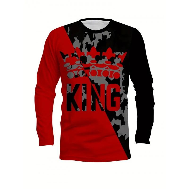 

Men s T-Shirts Halloween Fashion Pattern 3D Printed Long Sleeved Round Neck Men s T-shirt 4XL