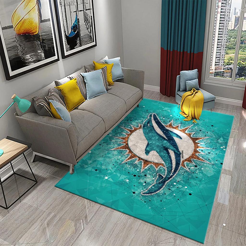 3D Dolphin Abstract Art Carpet for Kitchen Mat Entrance Doormat Bedroom Floor Decor Living Room Carpet Bathroom Anti-slip Rugs