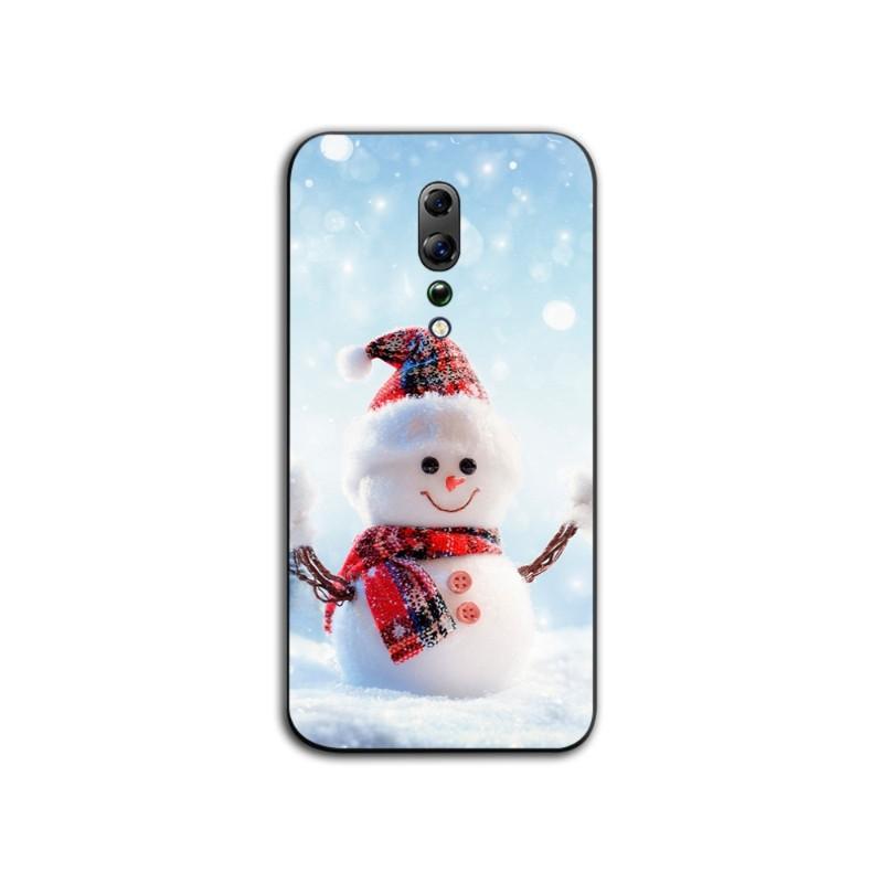 Winter Christmas Snow Tree Pattern Phone Case For OPPO Find X5 X3 X2 A93 Reno 8 7 Pro A74 A72 A53 Soft Black Phone Cover