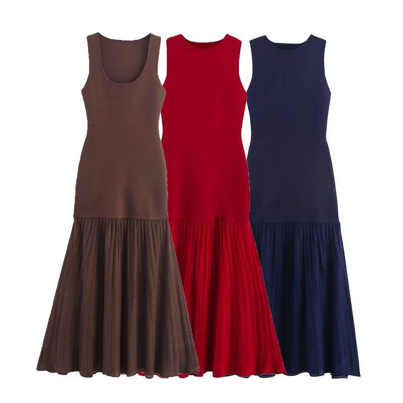 Araltay New Arrival Fashion Style Women's Clothing Fashion All-Match Pure Color Patchwork Knitting Dress 4192154 407