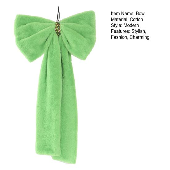 Large Green Velvet Bow Decoration Wall Hanging Ribbon Bow Room Background Decor for Birthday Wedding Bachelorette Bridal Shower Baby Shower