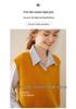 Women's Cashmere V-Neck Sleeveless Vest & Shawl Knit Sweater - Autumn/Winter Collection