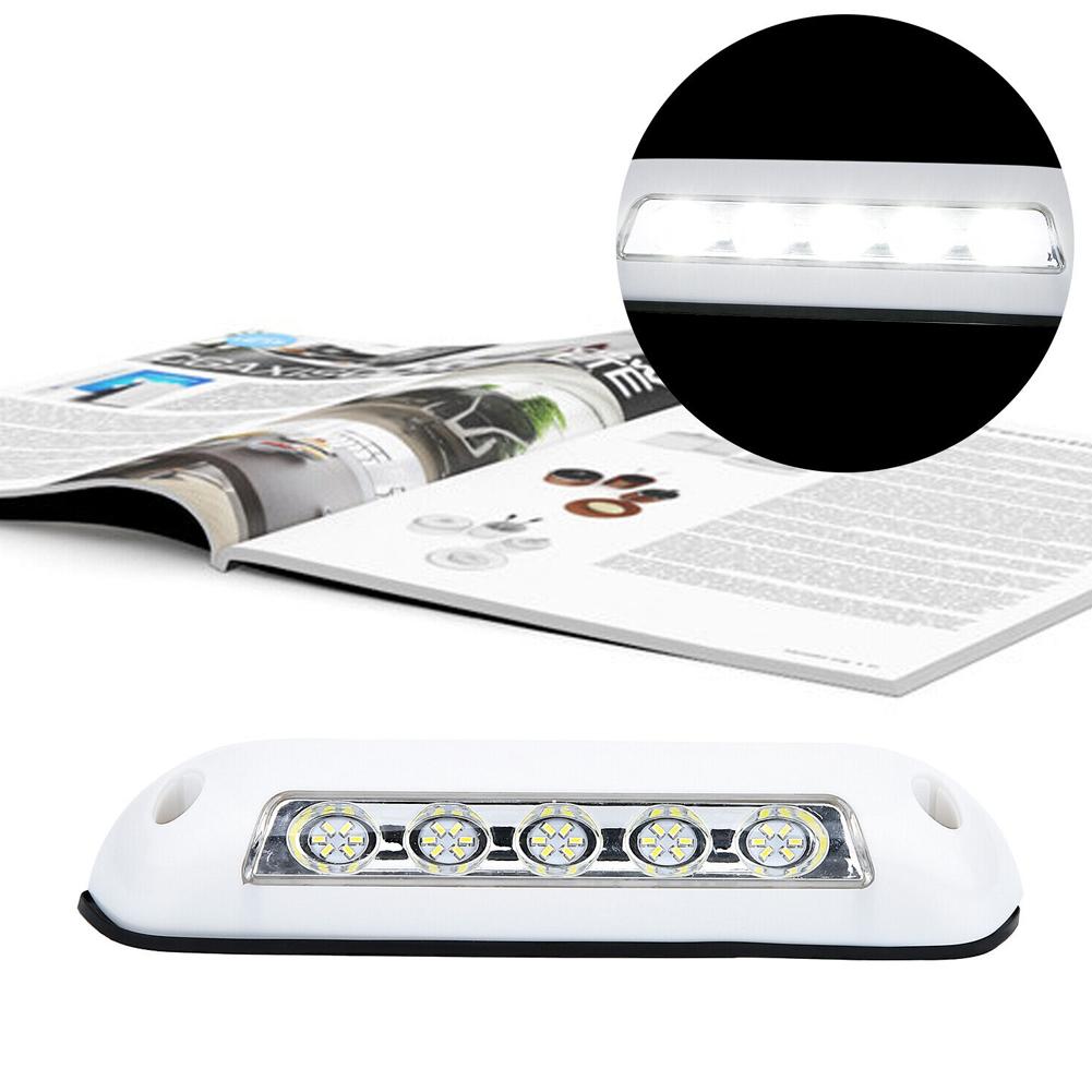 12V RV LED Awning Porch Light 6000K Waterproof Motorhome Caravan Interior Wall Lamps 8W Light Bar 10LED RV Accessories