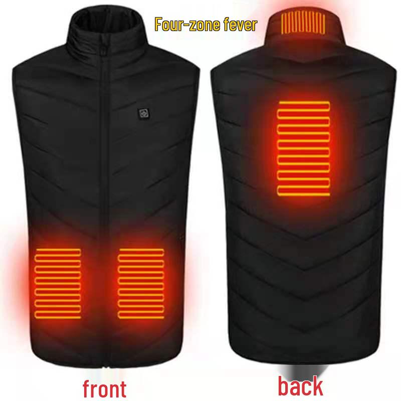 Men's USB-Charged Multi-Zone Intelligent Heating Vest - Constant Temperature