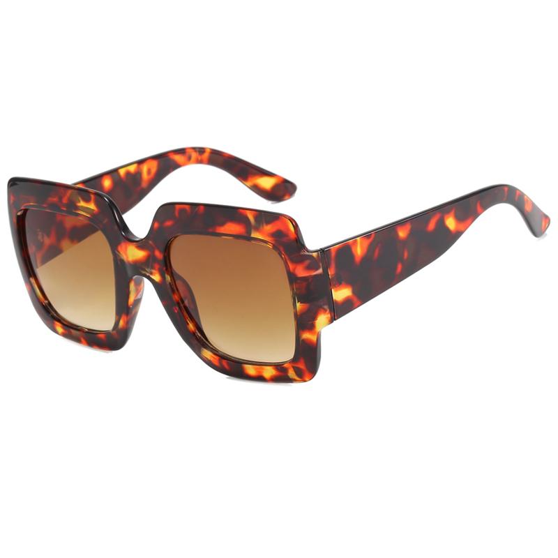 Fashion Trend Square Large Frame Street Pography Women's Sunglasses Summer Vacation Accessories