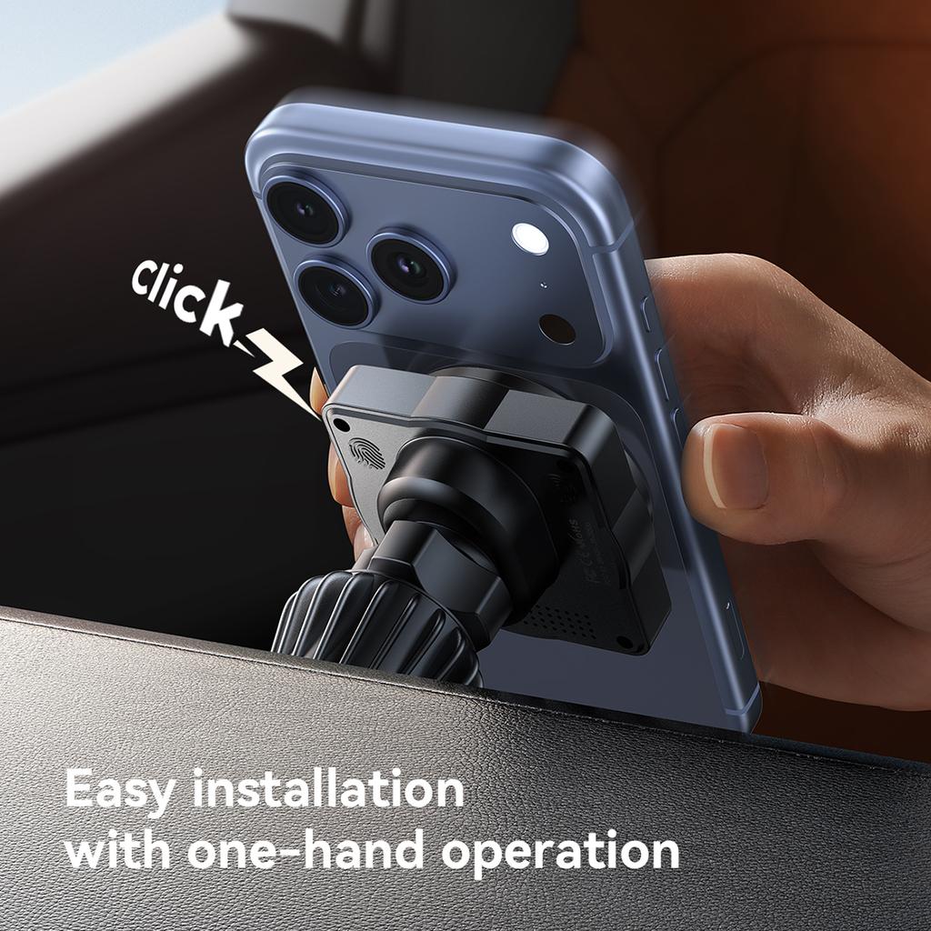 JOYROOM JR-ZS506 15W Auto-Rotating Magnetic Wireless Car Charger Stand Fast Charging Phone Mount