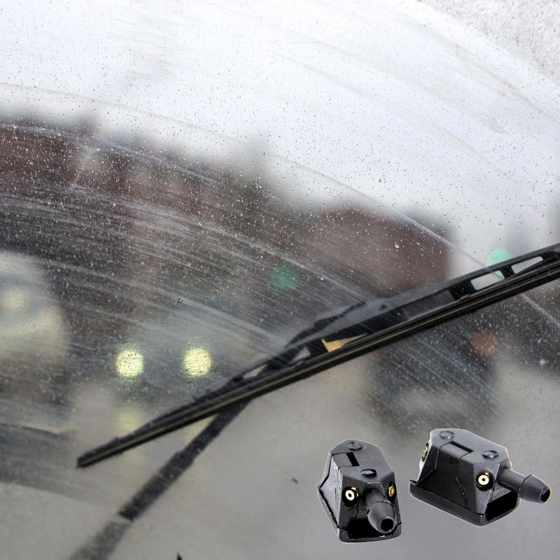 Adjustable Car Wiper Nozzle 2 PCS Front Windshield Washer Nozzles Windshield Washer Nozzle Replacement for Auto Supplies