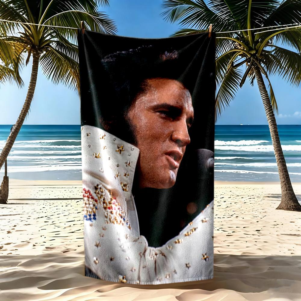 Elvis Beach Towel Super Soft Absorbent Comfortable Lightweight Portable For Swimmingbeachcamping Travel Beach Accessoriesgym