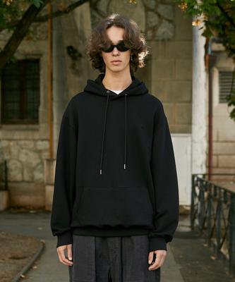 Circle Logo Oversized Hoodie Mht121 [Black]