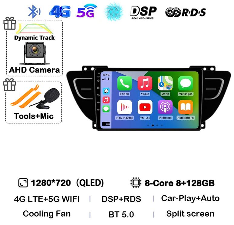 Android 14 Carplay Auto For Geely Atlas NL-3 2016 2017 2018 2019 2020 Car Radio Multimedia Video Player Navigation GPS Stereo