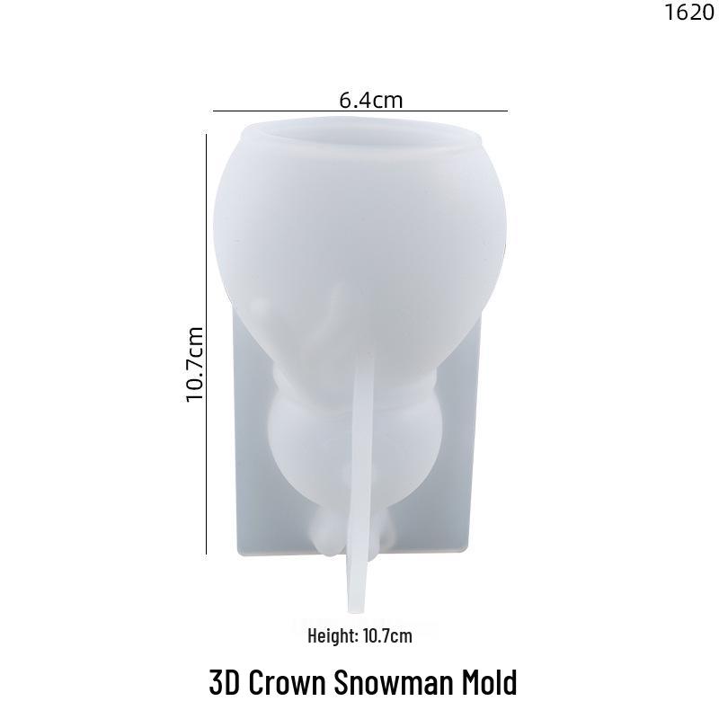 Poppy DIY Christmas Silicone Mold: Santa Claus & Snowman Resin Tabletop Ornaments