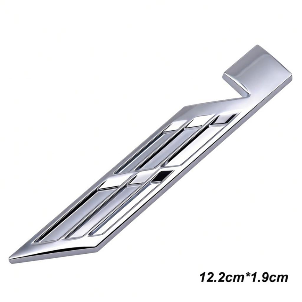 3D Metal V Logo Badge Sticker Front Grill Side Fender Rear Trunk Emblem Decal