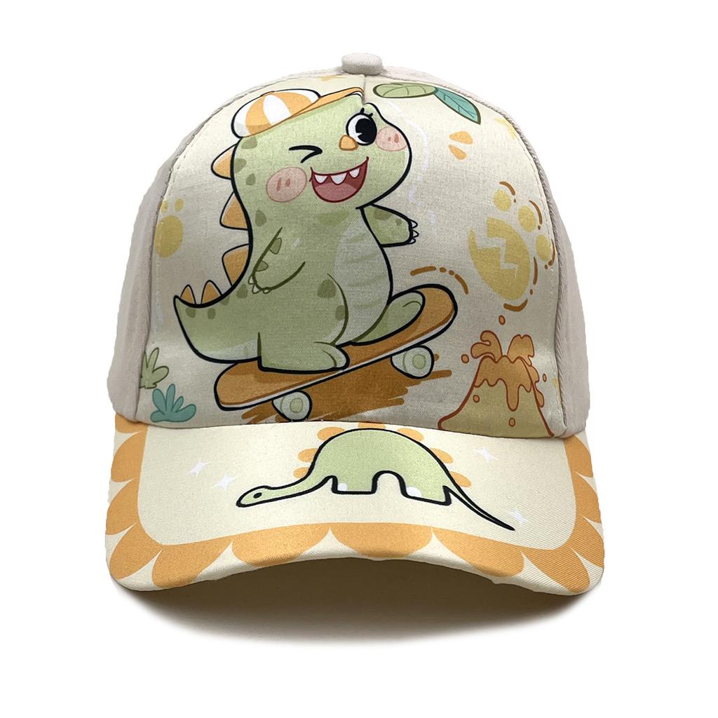 Excavator Spider Dinosaur Cartoon Peripheral Printing Children's Baseball Cap Spring Summer Cartoon Sun Hat