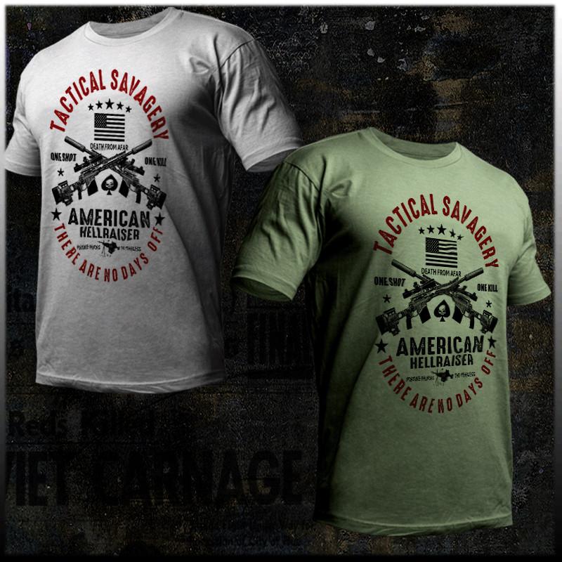 

Sniper T-shirt crossed rifles tactical Scout Marksman Sharpshooter Gunman Tee L