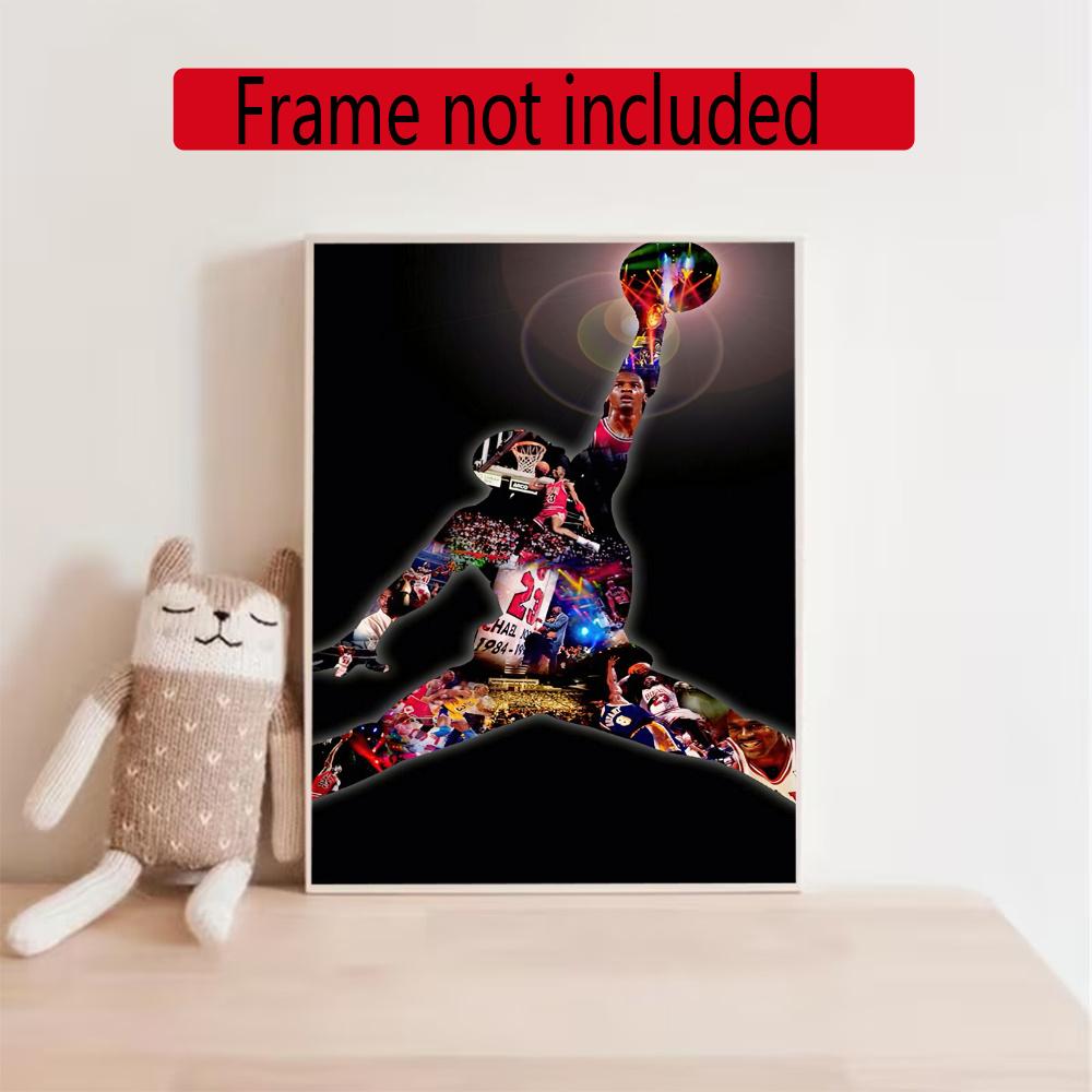 Jordan Diamond Painting Round Diamond Mosaic Rhinestones Diamond Embroidery Craft Kit Wall Decor Without Frame