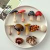 Resin Memo Holder 3D Mushroom Refrigerator Magnet, Fake Decorative Magnets Photo Notes for Whiteboard Cabinet Kitchen Magnet Decor
