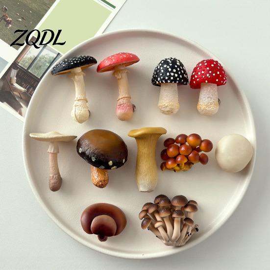 Resin Memo Holder 3D Mushroom Refrigerator Magnet, Fake Decorative Magnets Photo Notes for Whiteboard Cabinet Kitchen Magnet Decor