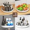 Rotating Spice Organizer Tray Kitchen Countertop - Circular PP Storage Turntable Small 25cm Or Large 30cm