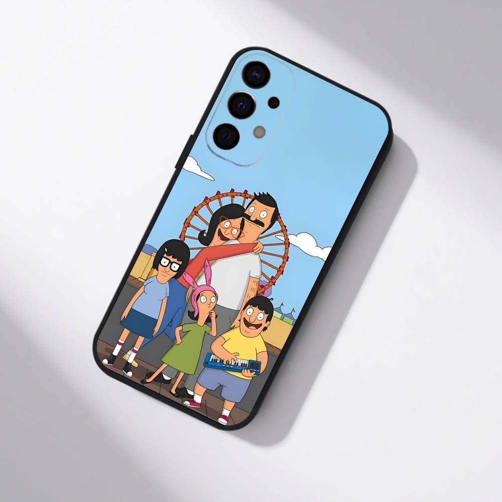 Anime B-Bobs B-Burgers Shockproof Phone Case For Samsung S25,S24,S21,S22,S23,S30,Ultra,S20,Plus,Fe,Lite,5G Black Cover