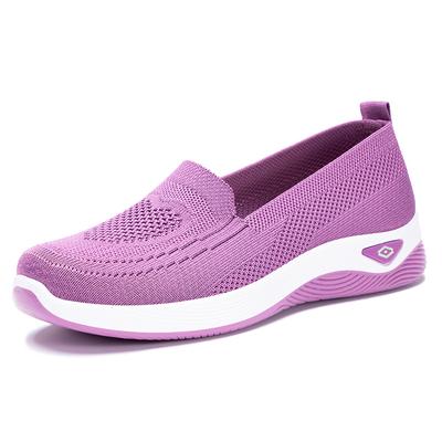 Modne Trampki Damskie Letnia Moda Damskie Wsuwane Buty na Platformie Siateczkowe Oddychające Wygodne Antypoślizgowe Płaskie Mokasyny Zapatos De Mujer