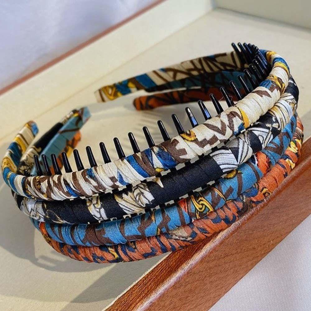 Für Mädchen Gesicht Waschen Rutschfestes Zähnekopfband Kunststoff Koreanischer Stil Haarspangen Damen Haarreif