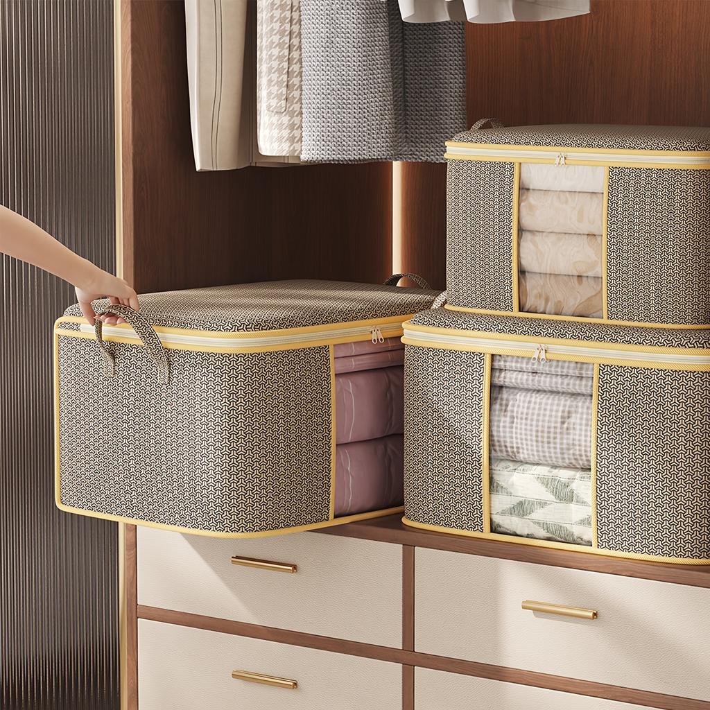 Extra-Large Foldable Storage Bag Portable Freestanding Organizer for Clothes Blankets  Bedding Storage