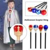 Royal King King Queen Scepter Dress Up Costumes Walking Cane Halloween Hand Wand  Cosplay Props