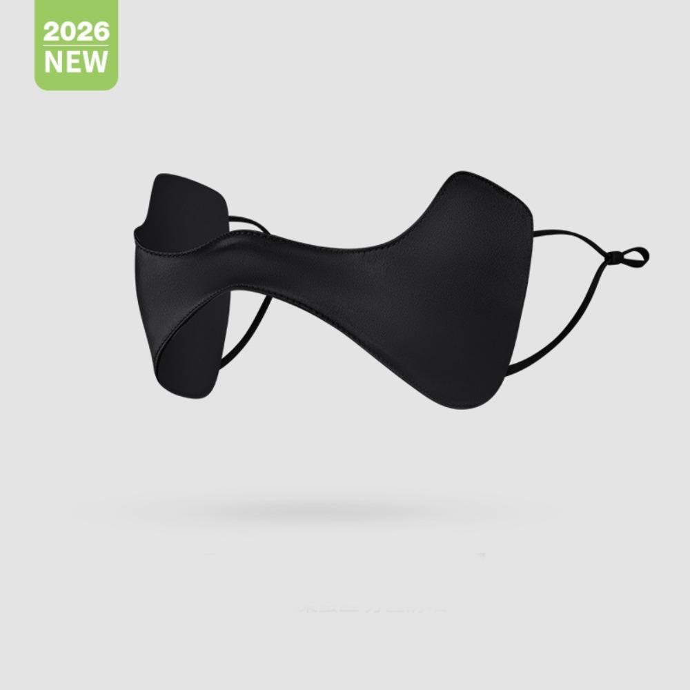 Thin Silk Sunscreen Mask Breathable Face Gini Mask Adjustable Sunscreen Face Scarf  Golf