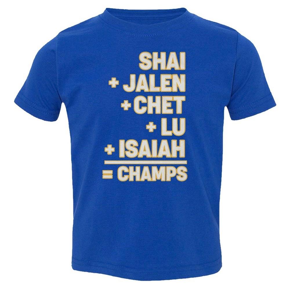 Детская футболка Shai and Jalen and Chet Champs Inspired Bball Tribute Унисекс XXL
