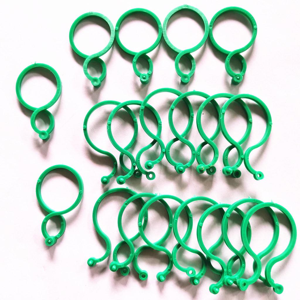 50Pcs -Stem Vine Strapping Clips Garden Plant Bundled Buckle Ring Tool