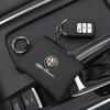 Car Leather Key Case Keychain Mini Storage Bag Auto Accessories For Alfa Romeo Giulia Stelvio Giulietta 156 159 147 Mito Tonale YY1