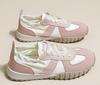 Pink Women Shoes New Chunky Sneakers For Women Lace-Up White Vulcanize Shoes Casual Fashion Dad Shoes Platform Sneakers Basket
