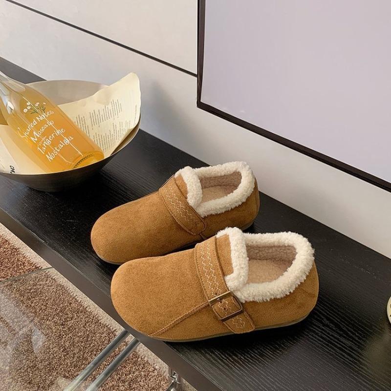 

All-inclusive velvet women s thick-soled heightening winter new low-top warm cotton shoes 40 верблюд