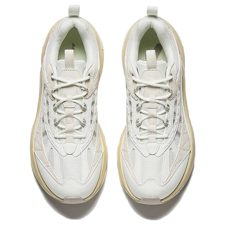 Anta Explorer 2 Slip Resistant Abrasion Resistant Low Top City Commuting Running Shoes Men's White Gray Sneakers 912445585-1