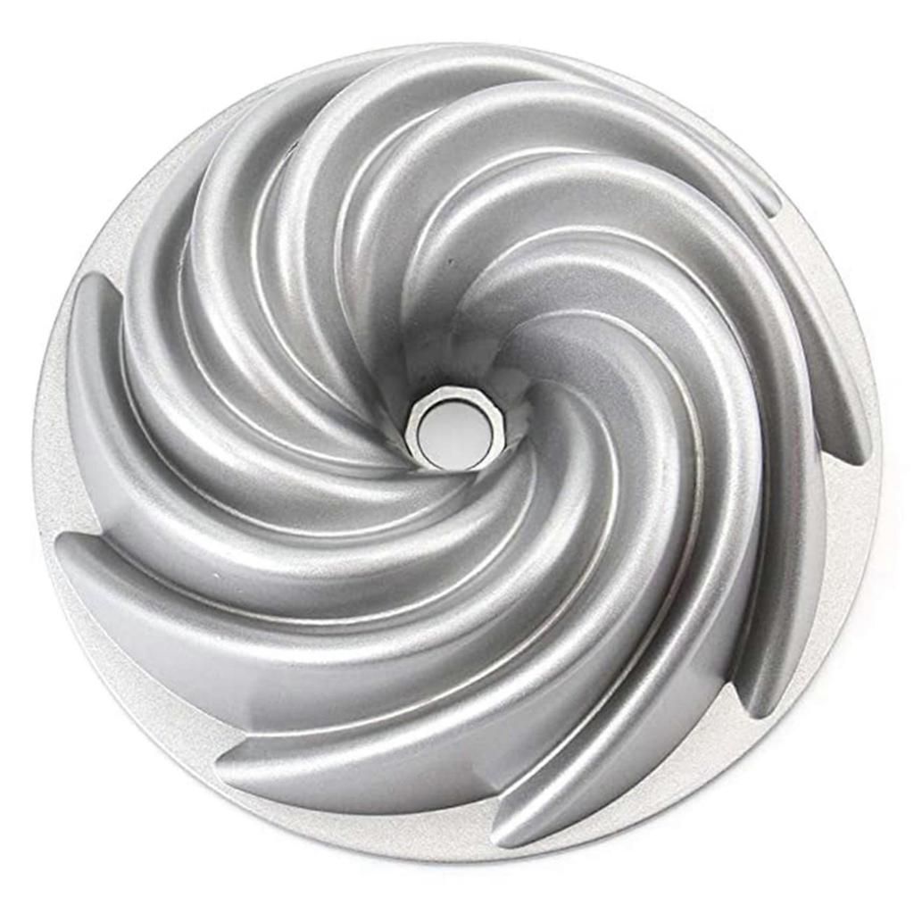 3X 9-Inch Non-Stick Fluted Cake Pan Round Cake Pan Specialty and Novelty Cake Pan