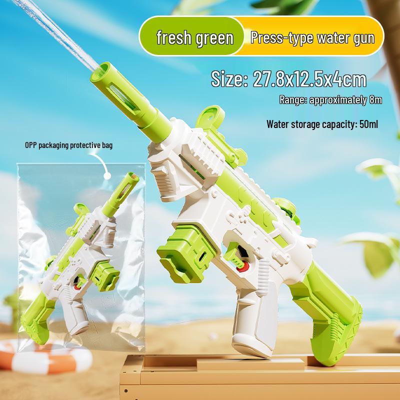 Kids' Summer Water Gun Toy - Push-Pull Design for Outdoor Parent-Child Play