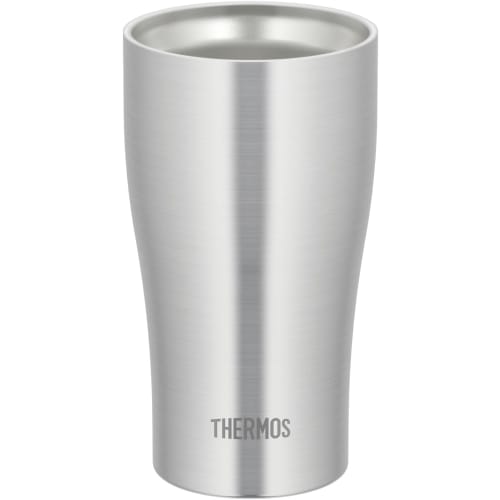 [.co.jp Exclusive] Thermos Vacuum Insulated Tumbler, 400ml, Stainless Steel, Rounded Mouth, Dishwasher Safe, Thermos Flask Design, Keeps Drinks Hot or