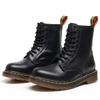 High Top Martin Boots Women's Classic Soft Leather Short Boots Men's and Women's Leather Boots Round Head Trend